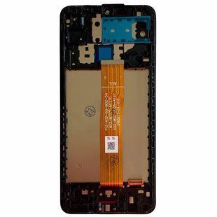 Дисплей для Samsung A125 Galaxy A12 з тачскріном та корпусною рамкою, IPS 979257 фото